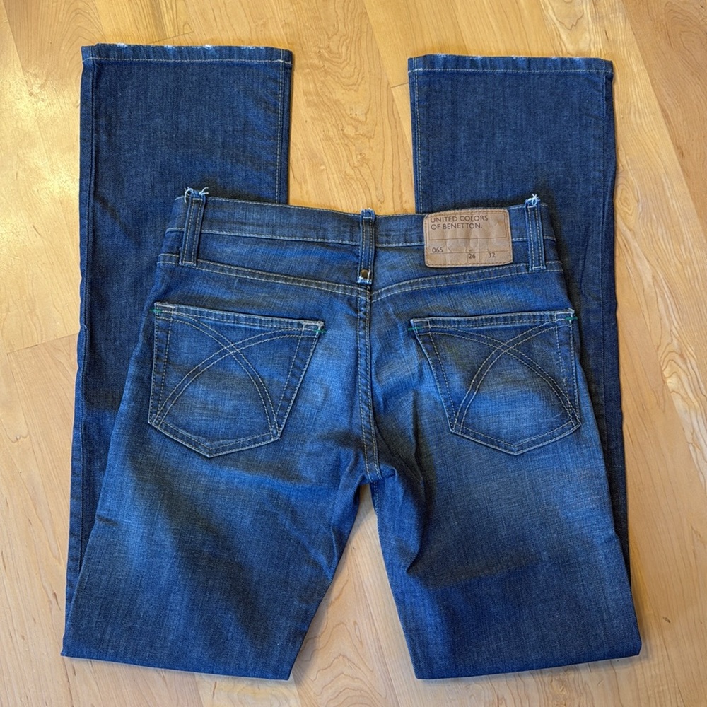 Vintage United Colors Of Benetton Women's Bootcut Jeans 26 X 32